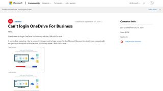 
                            6. Can't login OneDrive For Business - Microsoft Community