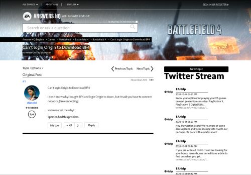 
                            10. Can't login Origin to Download BF4 - Answer HQ