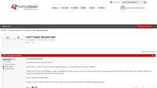 
                            11. can't login Questrade - RedFlagDeals.com Forums