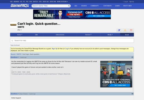 
                            9. Can't login. Quick question... - SMITE Message Board for PC ...