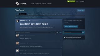
                            7. cant login says login failed :: Warframe General Discussion