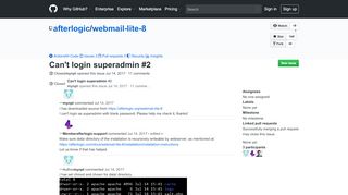 
                            8. Can't login superadmin · Issue #2 · afterlogic/webmail-lite-8 · GitHub