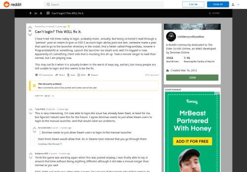 
                            8. Can't login? This WILL fix it. : elderscrollsonline - Reddit