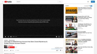
                            5. Can't login to AMAZON Your Account Has Been Closed Mysterious ...