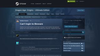 
                            4. Can't login to Bioware :: Dragon Age: Origins - Ultimate Edition ...