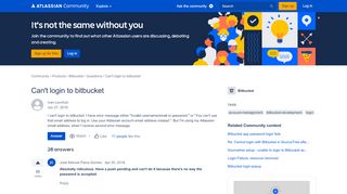 
                            7. Can't login to bitbucket - Atlassian Community