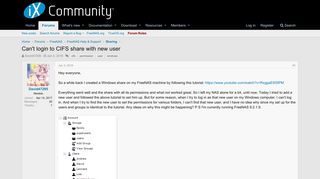
                            10. Can't login to CIFS share with new user | FreeNAS Community ...