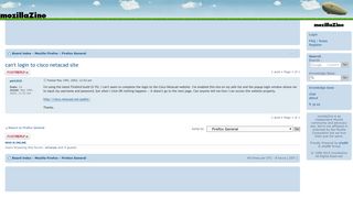 
                            8. can't login to cisco netacad site • mozillaZine Forums