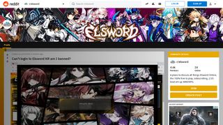 
                            10. Can't login to Elsword KR am I banned? : elsword - Reddit