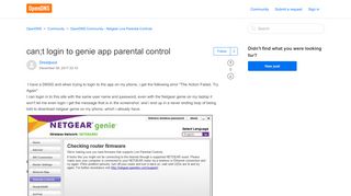 
                            13. can;t login to genie app parental control – OpenDNS