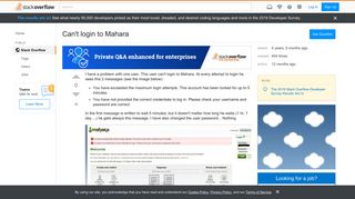 
                            7. Can't login to Mahara - Stack Overflow