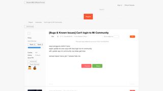 
                            8. Can't login to Mi Community - Indonesia - Xiaomi MIUI Official Forum