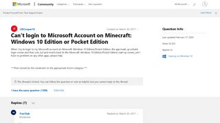 
                            9. Can't login to Microsoft Account on Minecraft: Windows 10 ...