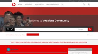 
                            7. Can't login to my account - Community home - Vodafone Community