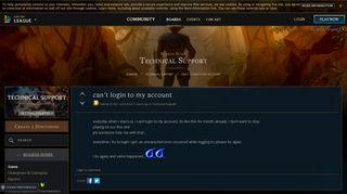 
                            3. can't login to my account - EUW boards - League of Legends