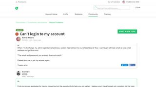 
                            11. Can't login to my account : Freshdesk