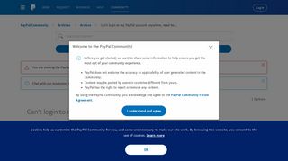 
                            9. Can't login to my PayPal account anywhere, need he... - PayPal ...