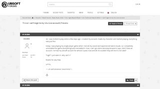 
                            6. can't login to my Uru Live account - Ubisoft Forums