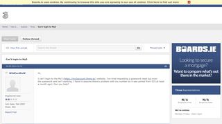 
                            8. Can't login to My3 - Boards.ie