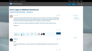 
                            10. Can't Login to MyBook Dashboard - My Book Live - WD Community