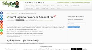 
                            7. Can't login to Payoneer Account Fix - BlogTechTips