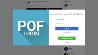 
                            11. Can't Login to POF Website? Read Here:... - POF.com Login - Plenty ...