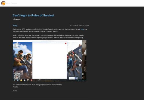 
                            10. Can't login to Rules of Survival - Support - Lutris Forums
