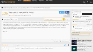 
                            1. Can't Login To Snapchat After Rooted - XDA Forums - XDA Developers