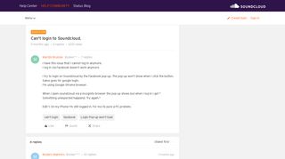 
                            7. Can't login to Soundcloud. | SoundCloud Community