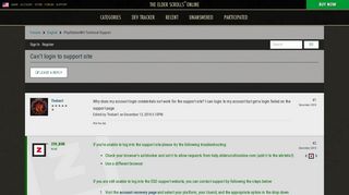 
                            1. Can't login to support site — Elder Scrolls Online