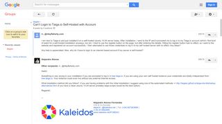 
                            5. Can't Login to Taiga.io Self-Hosted with Account - Google Groups