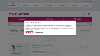 
                            6. Can't login to the Member Centre - Plusnet Community