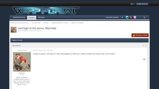 
                            13. cant login to the server, Req>help - Classic Tech Support ...