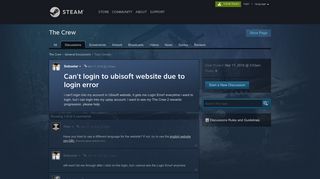 
                            7. Can't login to ubisoft website due to login error :: The Crew General ...