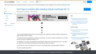 
                            10. Can't login to website after installing wildcard certificate IIS 7 ...