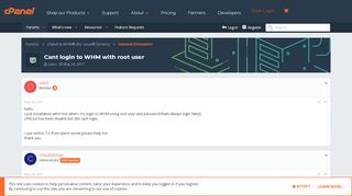 
                            2. Cant login to WHM with root user | cPanel Forums