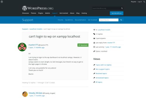 
                            4. can't login to wp on xampp localhost | WordPress.org