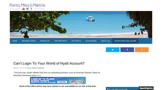 
                            7. Can't Login To Your World of Hyatt Account? - Points Miles & Martinis