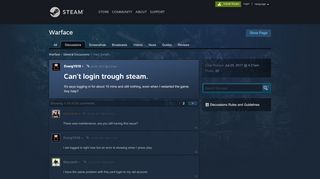 
                            3. Can't login trough steam. :: Warface General Discussions