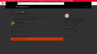 
                            2. Can't login with chrome : netflix - Reddit