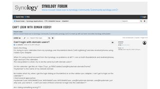 
                            7. Can't login with domain users!! - Synology Forum