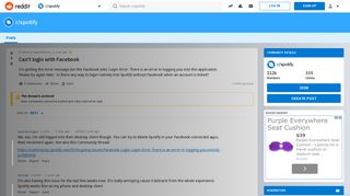 
                            11. Can't login with Facebook : spotify - Reddit