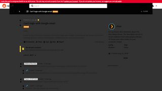 
                            13. Can't login with Google email : PleX - Reddit