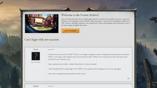 
                            1. Can't login with new account. - League of Legends Community