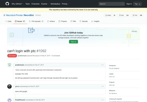 
                            3. can't login with ptc · Issue #1092 · Necrobot-Private/NecroBot · GitHub