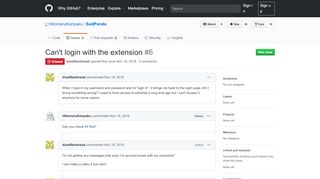 
                            13. Can't login with the extension · Issue #6 · HitomaruKonpaku ... - GitHub