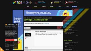 
                            11. Can't login...Internet Explorer | Curve Fever Forum - 2011
