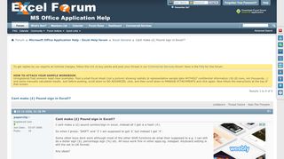 
                            2. Cant make (£) Pound sign in Excel!? - Excel Help Forum