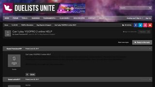 
                            5. Can´t play YGOPRO 2 online HELP - Bug Reports & Support - Duelists ...