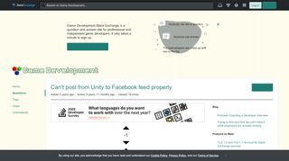 
                            8. Can't post from Unity to Facebook feed properly - Game Development ...